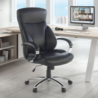 Sillón de oficina Gouda, Resistente hasta 150kg, ecopiel
