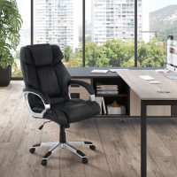 Sillón de Escritorio Alaska, Grueso acolchado, ecopiel