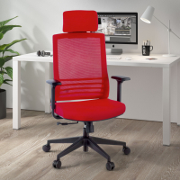 Silla de estudio Magnum con reposacabezas, red