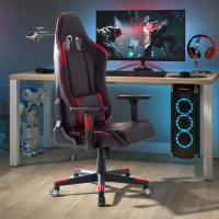 Silla gaming Helix, soporte lumbar, respaldo reclinable