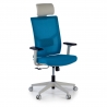 Silla de Escritorio Ergonómica Verdi white con reposacabezas, brazos ajustables