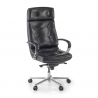 Sillón de oficina Windsor, alta gama, piel natural, tapizado capitoné