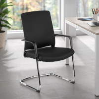 Silla Patin confidente Bali, respaldo ergonómico ecopiel