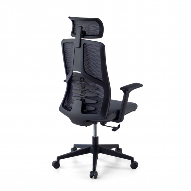 silla ergonomica gris quick malla brazos regulables 3d soporte lumbar reposacabezas 5