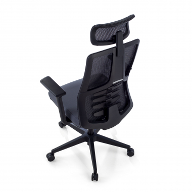 silla ergonomica gris quick malla brazos regulables 3d soporte lumbar reposacabezas 7