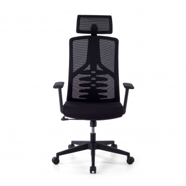 silla ergonomica negro quick malla brazos regulables 3d soporte lumbar reposacabezas 5