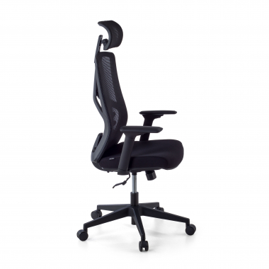 silla ergonomica negro quick malla brazos regulables 3d soporte lumbar reposacabezas 6