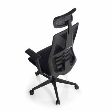 silla ergonomica negro quick malla brazos regulables 3d soporte lumbar reposacabezas 10