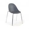 Silla de Confidente Croft, apilable, estructura metálica