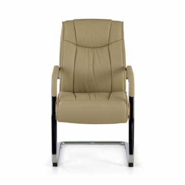 silla confidente beige patin piel natural piel natural brazos tapizados 3