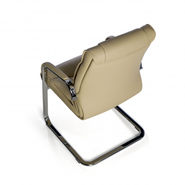 silla confidente beige patin piel natural piel natural brazos tapizados 8