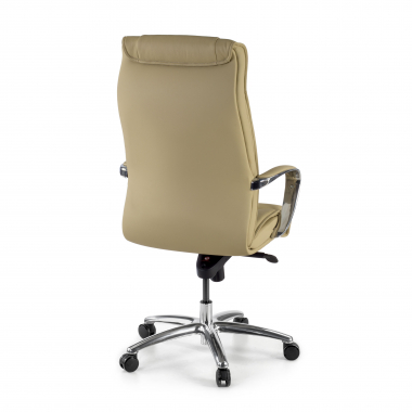 sillon de oficina beige respaldo ato piel natural piel natural brazos tapizados 5
