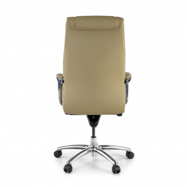 sillon de oficina beige respaldo ato piel natural piel natural brazos tapizados 6