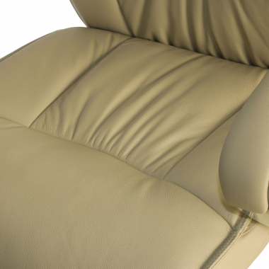 sillon de oficina beige respaldo ato piel natural piel natural brazos tapizados 9