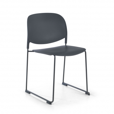 silla confidente gris sin brazos plastico sin brazos 1