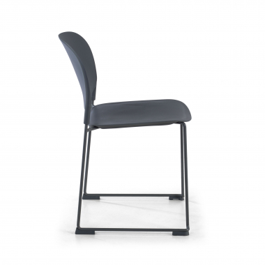 silla confidente gris sin brazos plastico sin brazos 4