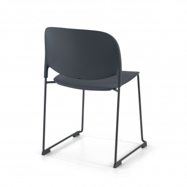 silla confidente gris sin brazos plastico sin brazos 8
