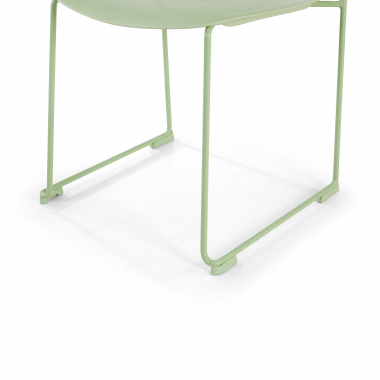 silla confidente verde sin brazos plastico sin brazos 7