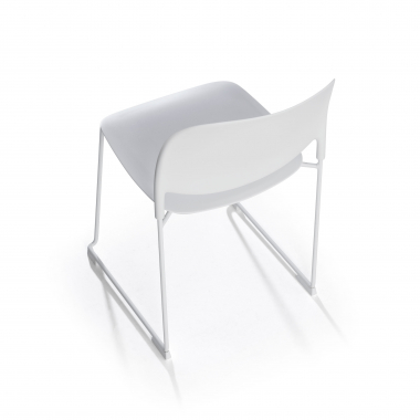 silla confidente blanco sin brazos plastico sin brazos 6