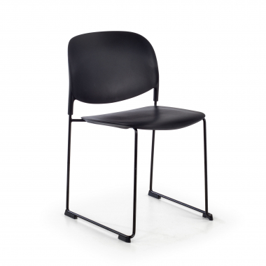 silla confidente negro sin brazos plastico sin brazos 1