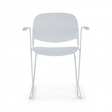silla confidente blanco con brazos plastico brazos fijos 3