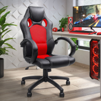 Silla Gaming Racer, diseño deportivo, acolchado