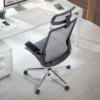Silla Ejecutiva Yanet, Aluminio, Reposacabezas