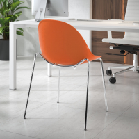 Silla de Confidente Croft, apilable, estructura metálica
