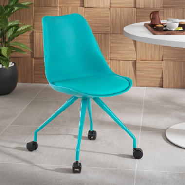 silla de escritorio infantil azul silla de escritorio plastico sin brazos 2