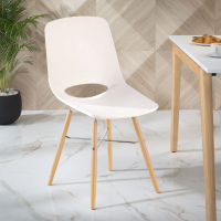 Silla Escritorio Infantil Joy, Patas de madera, Resistente