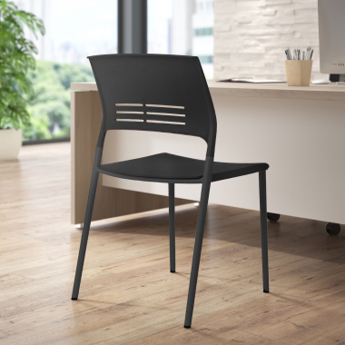 silla confidente negro monza plastico sin brazos 2