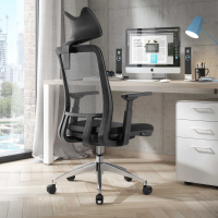 Silla de oficina ergonómica Shifter con reposacabezas red