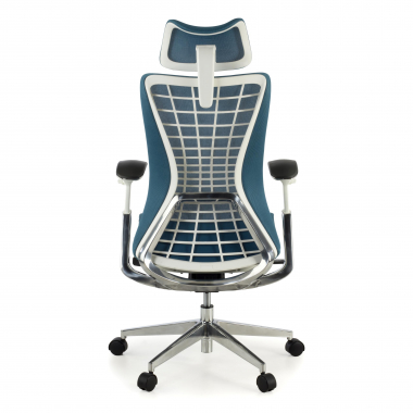 silla ergonomica azul miller malla brazos regulables 3d 6