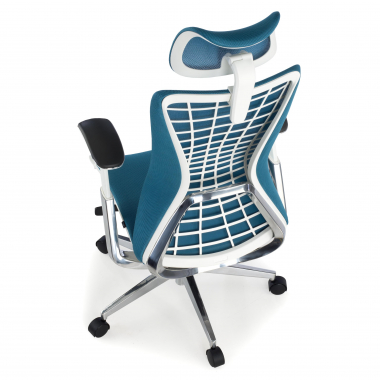 silla ergonomica azul miller malla brazos regulables 3d 7