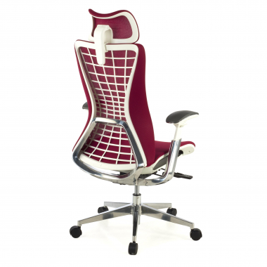 silla ergonomica rojo miller malla brazos regulables 3d 5