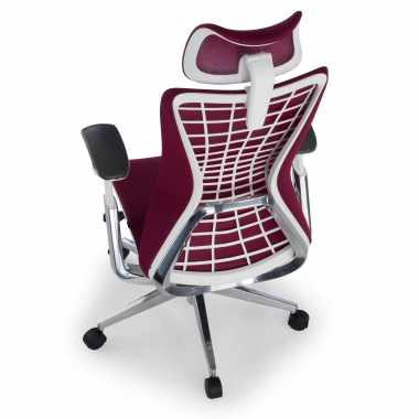 silla ergonomica rojo miller malla brazos regulables 3d 7