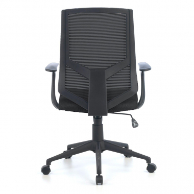 silla giratoria negro archer malla brazos fijos soporte lumbar 5