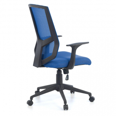 silla giratoria azul archer malla brazos fijos soporte lumbar 6