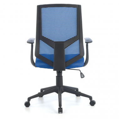 silla giratoria azul archer malla brazos fijos soporte lumbar 5