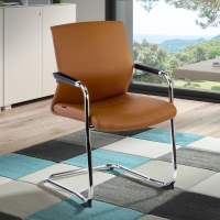 Sillón Sala de Espera Adele, cantilever, Ecopiel