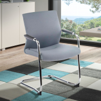 Sillón Sala de espera Adele, profesional, cantilever, Tejido