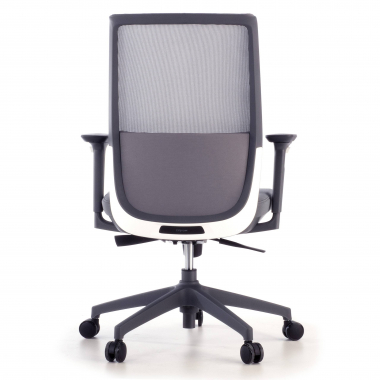 silla de oficina gris red estructura gris malla brazos regulables 3d 7