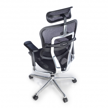 silla ergonomica negro estructura negra red malla brazos regulables 5d reposacabezas 9