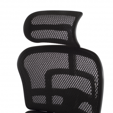 silla ergonomica negro estructura negra red malla brazos regulables 5d reposacabezas 12