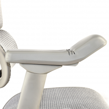 silla ergonomica blanco gris estructura blanca red malla brazos regulables 5d reposacabezas 12