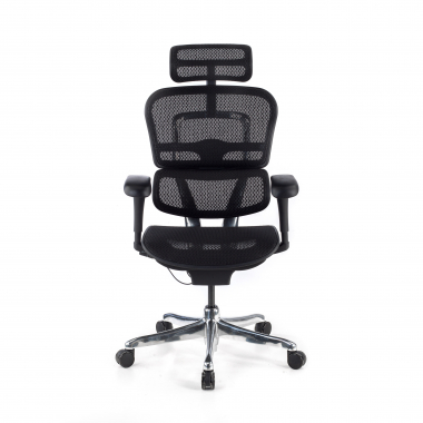 silla ergonomica negro estructura negra red malla brazos moviles reposacabezas 5
