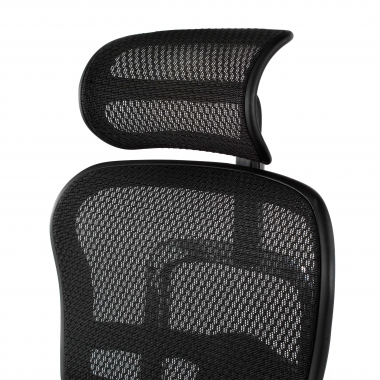 silla ergonomica negro estructura negra red malla brazos moviles reposacabezas 9