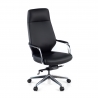 Sillón de oficina ejecutivo Rabat, respaldo bajo, ecopiel