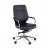 Sillón de oficina ejecutivo Rabat, respaldo bajo, ecopiel