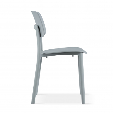 silla confidente gris etna plastico sin brazos 4